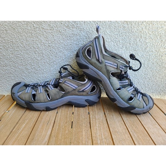 KEEN WHISPER Waterproof Sandals Mens Sz 10.5 Hiking Adjustable XT 0106 Gray - Picture 7 of 8